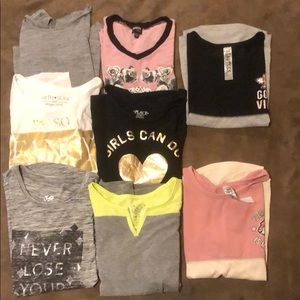 Lot of 8 short sleeve tees 💕 girls 10/12